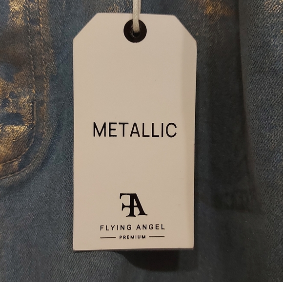 Metallic Blue Maxi Skirt - Picture 2 of 7